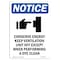 Signmission OSHA Notice, 7" Height, Conserve Energy Keep Sign With Symbol, 7" X 5", Portrait OS-NS-D-57-V-10789 - alternate 1
